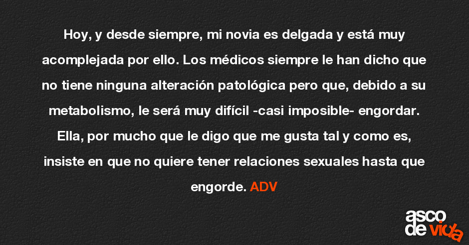 Soy muy flaca como puedo engordar